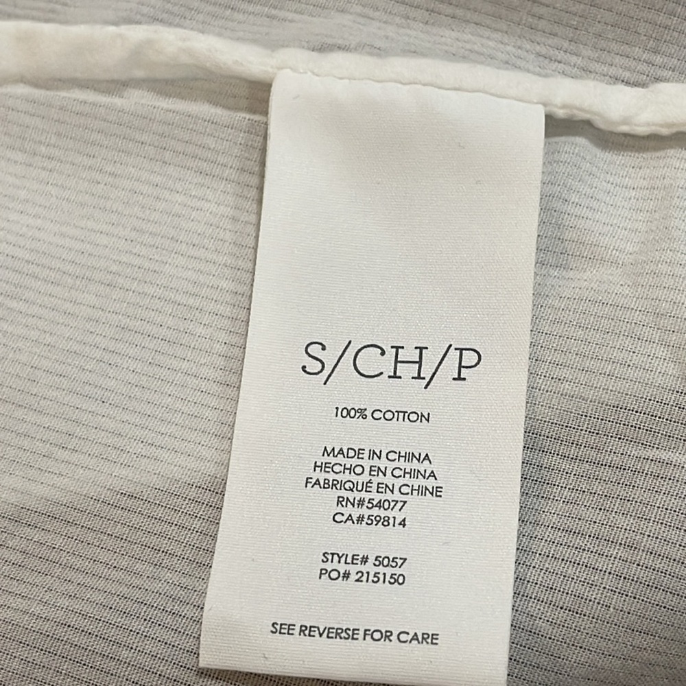 CAbi Women's Small Vacation Tunic Shirt White Long Sleeve Button Down - Picture 12 of 16
